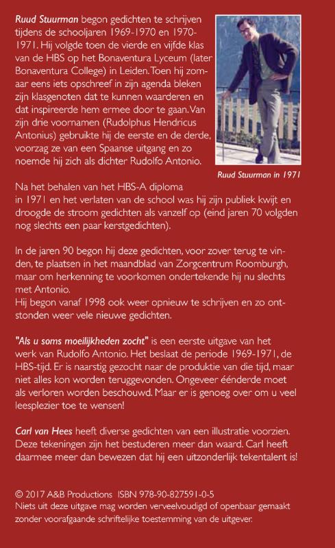 Achterkant van Als u soms moeilijkheden zocht...