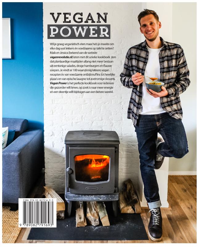 Achterkant van Vegan Power