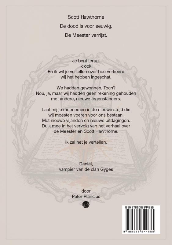 Achterkant van De dood is voor eeuwig.
