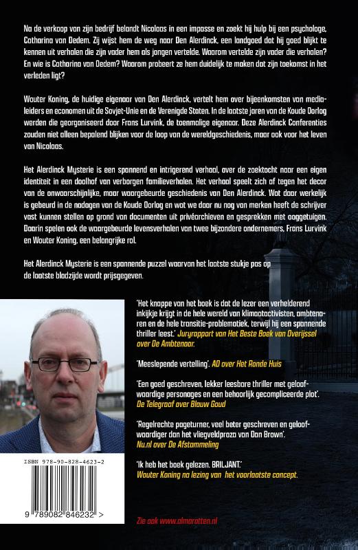 Achterkant van Het Alerdinck Mysterie