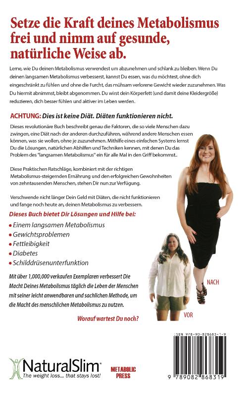 Achterkant van Die Macht Deines Metabolismus