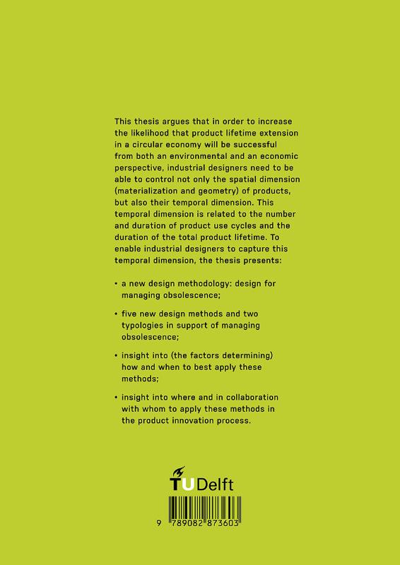 Achterkant van Design for Managing Obsolescence