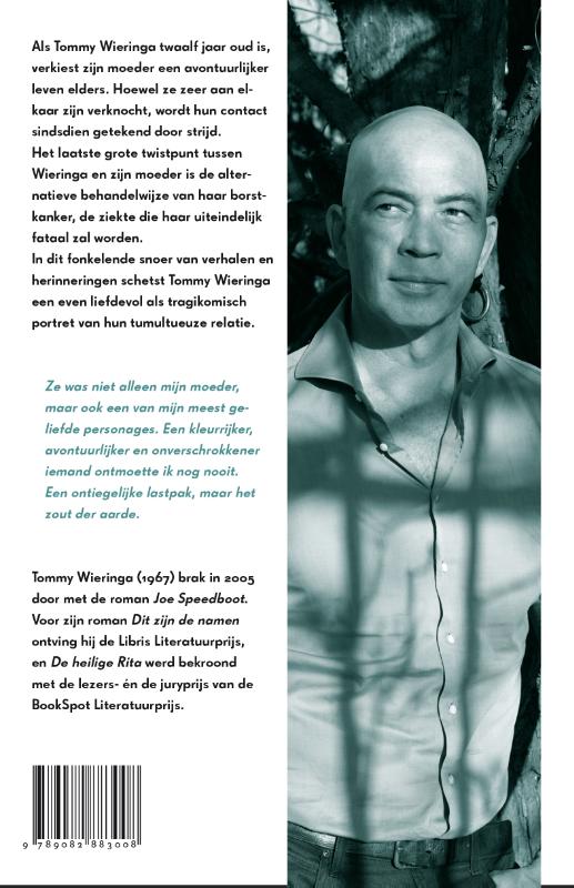 Achterkant van Dit is mijn moeder