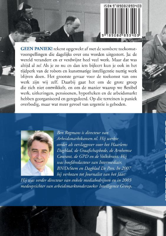Achterkant van Geen Paniek!