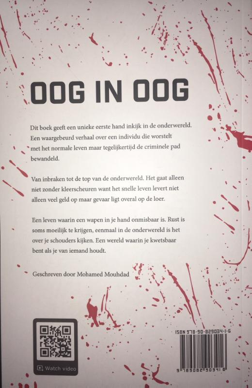 Achterkant van Oog in oog