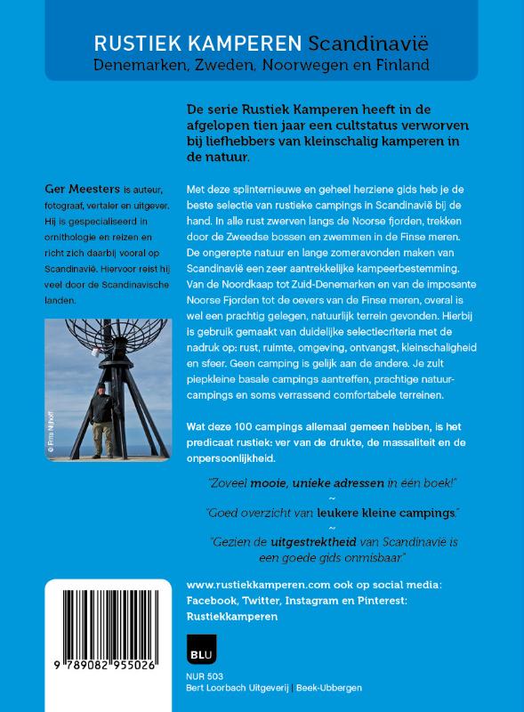 Achterkant van Rustiek kamperen Scandinavië