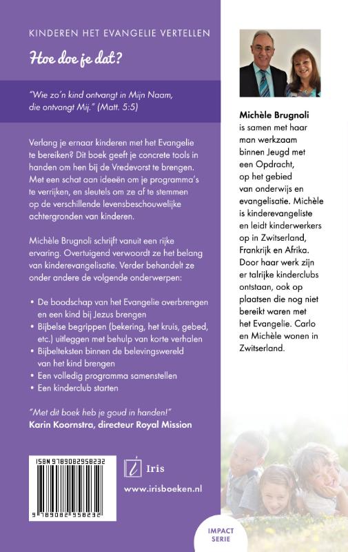Achterkant van Kinderen het evangelie vertellen