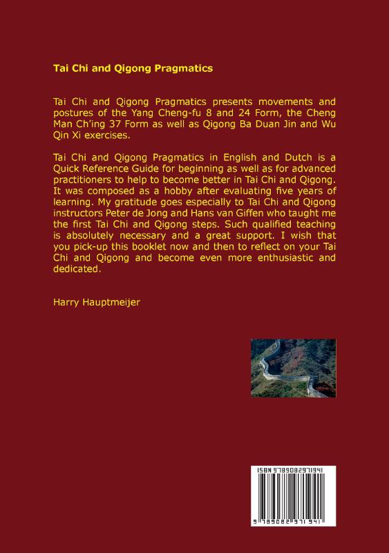 Achterkant van Tai Chi and Qigong Pragmatics