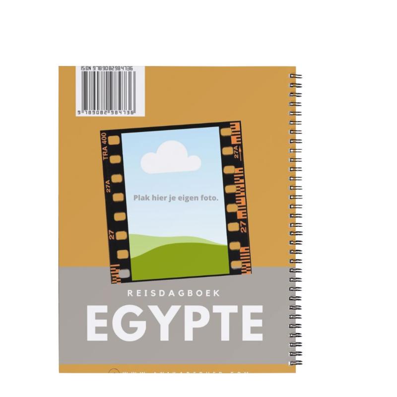 Achterkant van Reisdagboek Egypte