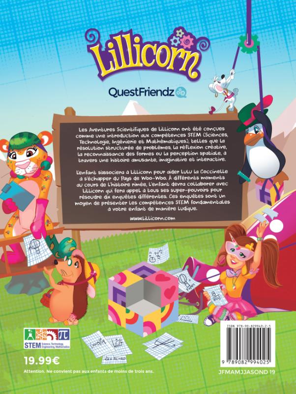 Achterkant van Les Aventures scientifiques de Lillicorn au Pays de Woo-Woo