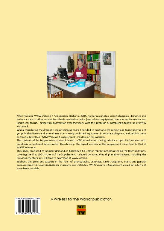 Achterkant van Wireless for the Warrior Volume 4 Clandestine Radio Supplement