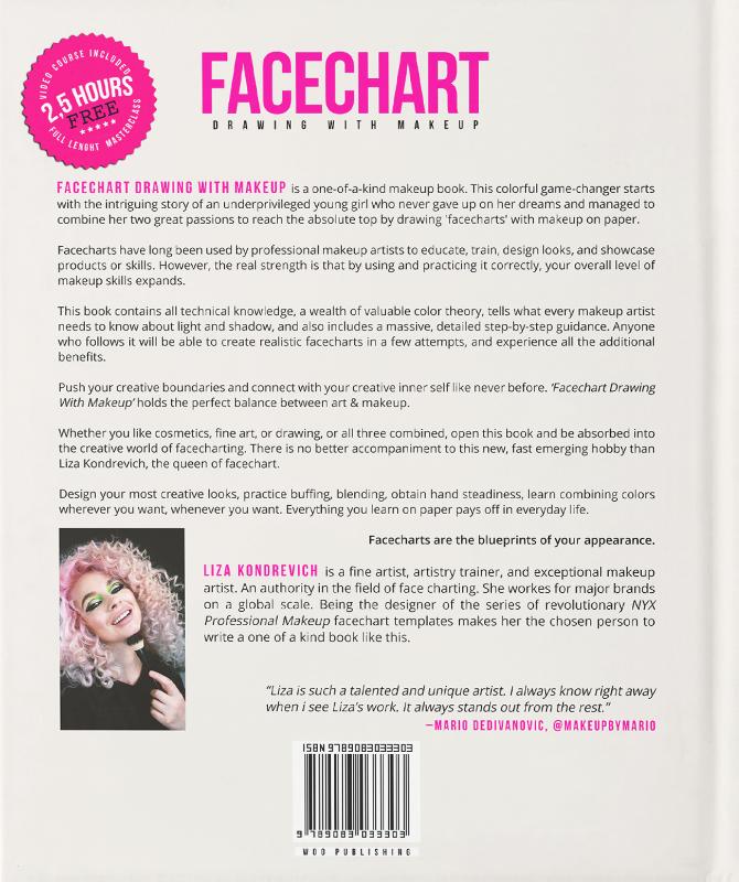 Achterkant van FACECHART Drawing With Makeup