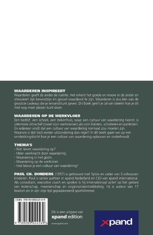 Achterkant van Waardering
