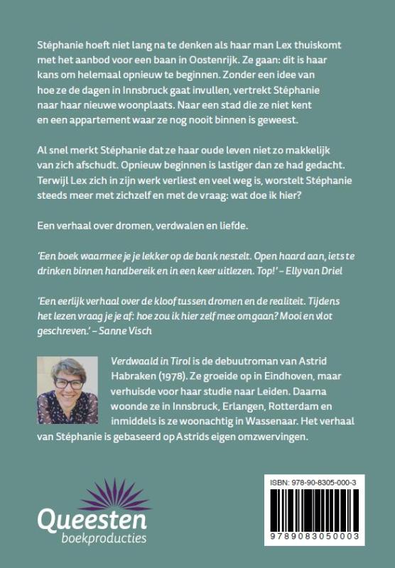 Achterkant van Verdwaald in Tirol
