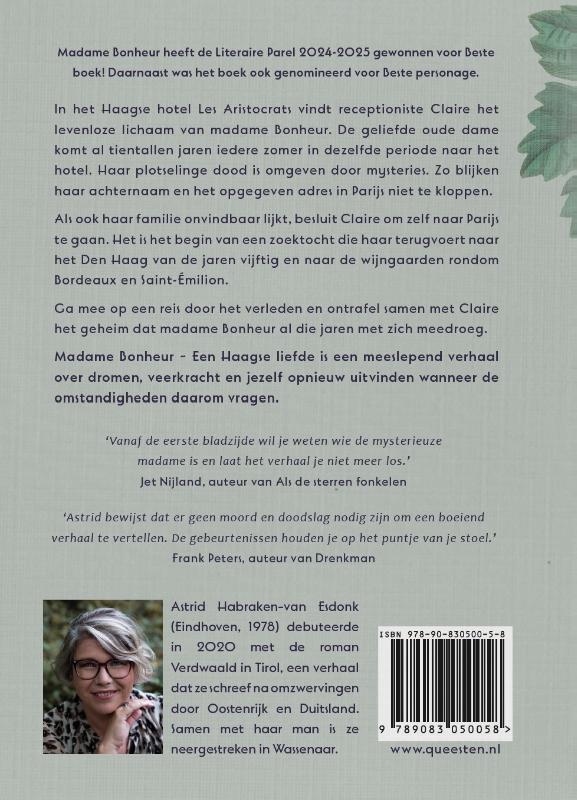 Achterkant van Madame Bonheur