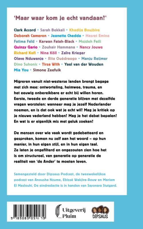 Achterkant van De goede immigrant