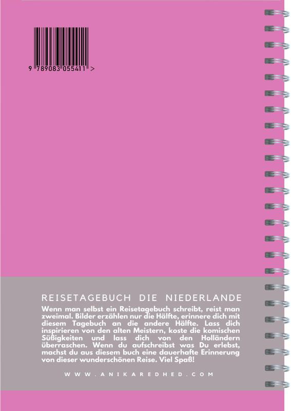 Achterkant van Reisetagebuch für Die Niederlande