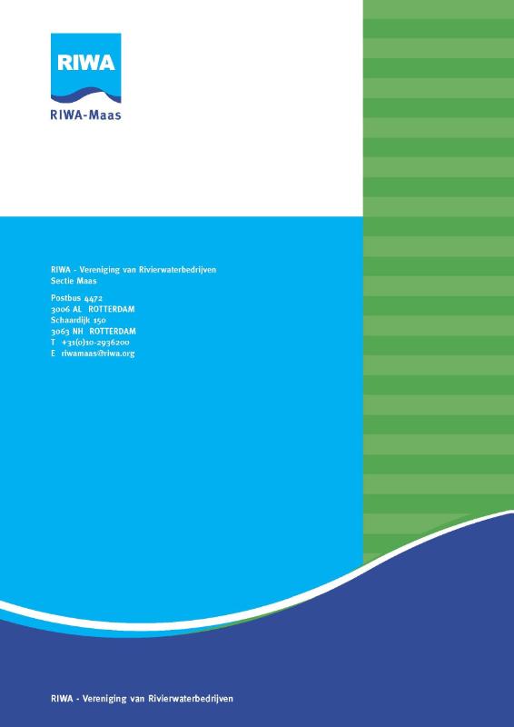 Achterkant van Jaarrapport 2019 De Maas