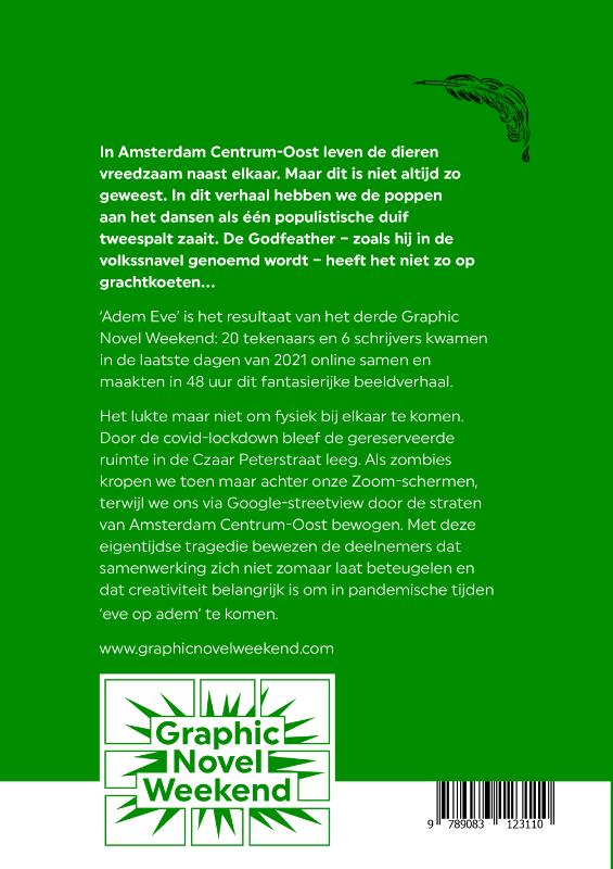 Achterkant van Adem Eve
