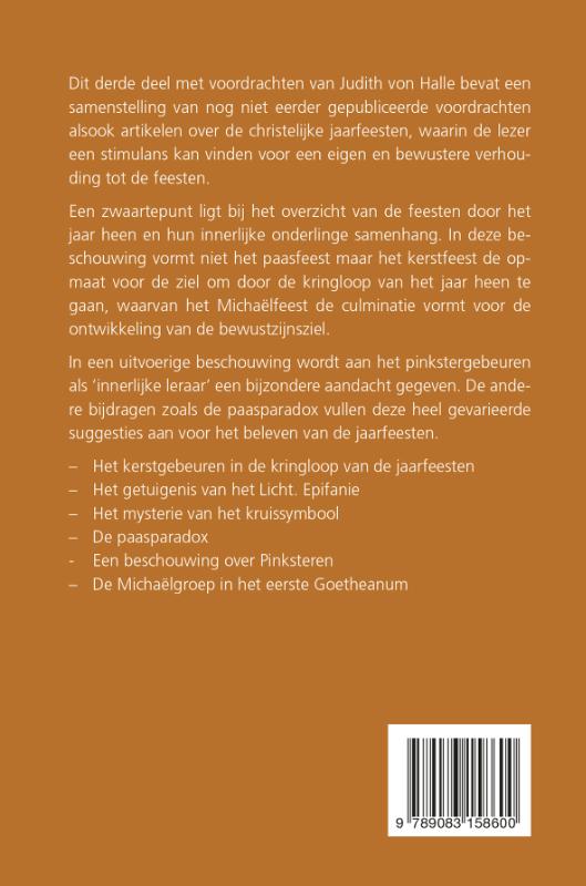 Achterkant van De grote christelijke feesten door het jaar heen