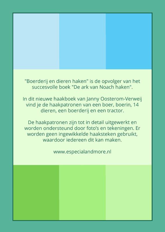 Achterkant van Boerderij en dieren haken