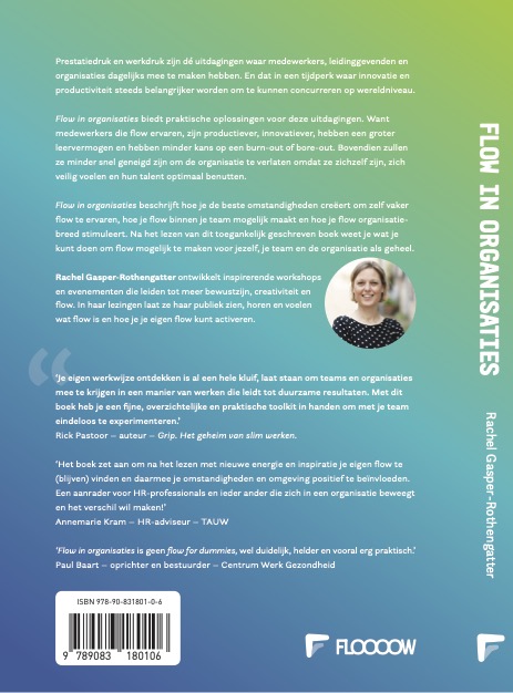 Achterkant van Flow in organisaties