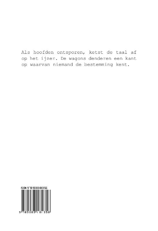 Achterkant van In bevingen bestaan wij