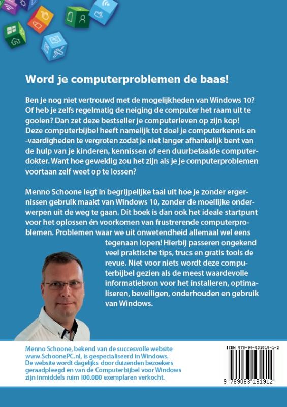 Achterkant van Computerbijbel voor Windows 10