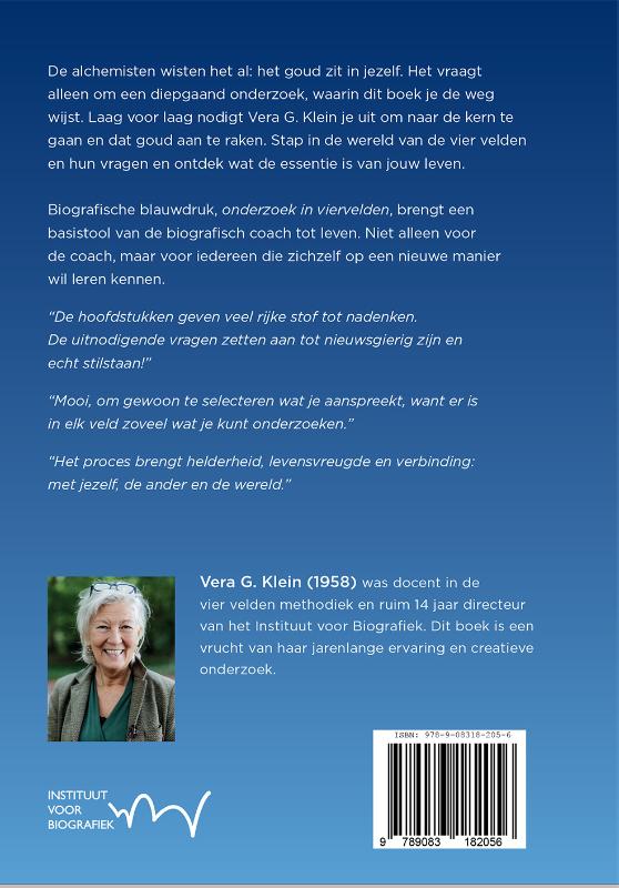 Achterkant van Biografische Blauwdruk