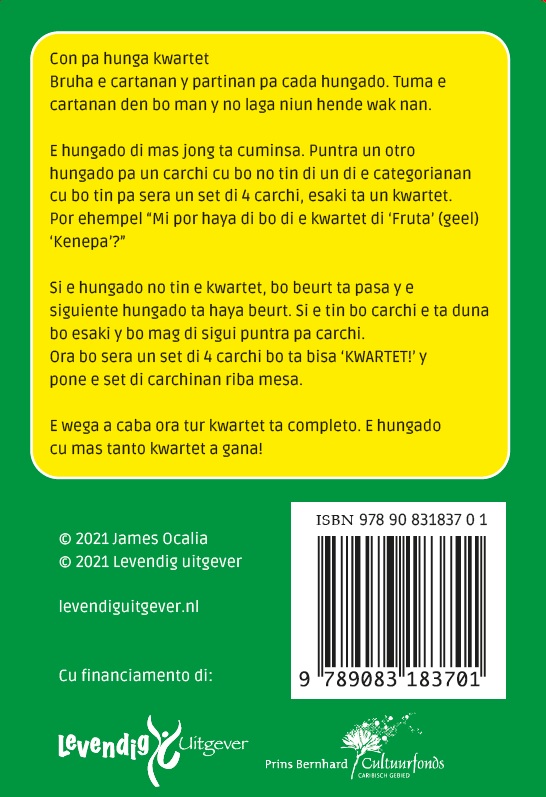 Achterkant van Planta y cosecha, wega di Kwartet