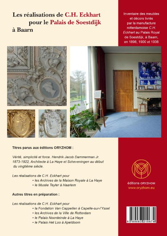Achterkant van Les réalisations de C.H. Eckhart pour le Palais de Soestdijk à Baarn