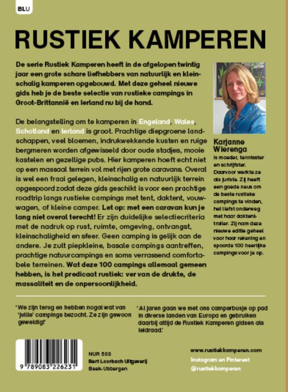 Achterkant van Rustiek Kamperen in Groot-Brittannië en Ierland