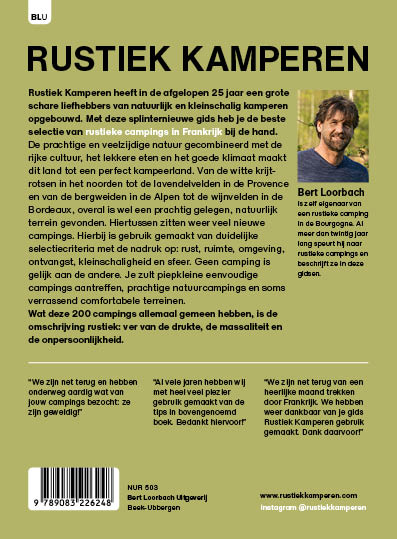 Achterkant van Rustiek Kamperen Frankrijk