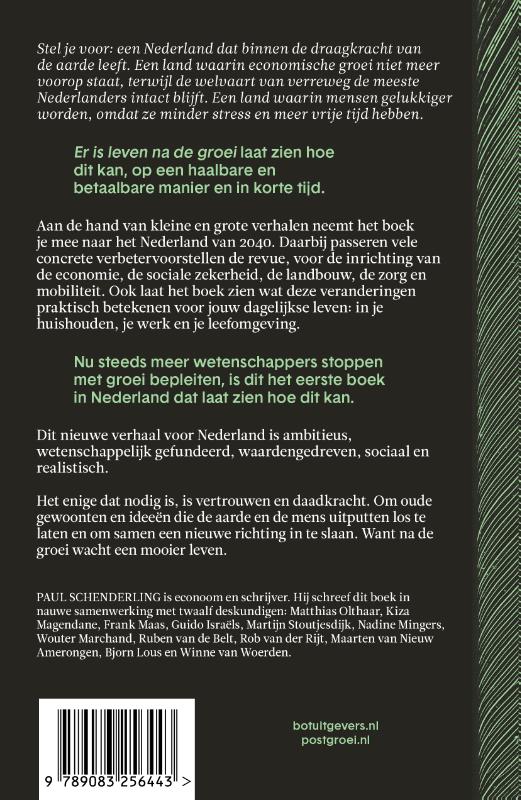 Achterkant van Er is leven na de groei