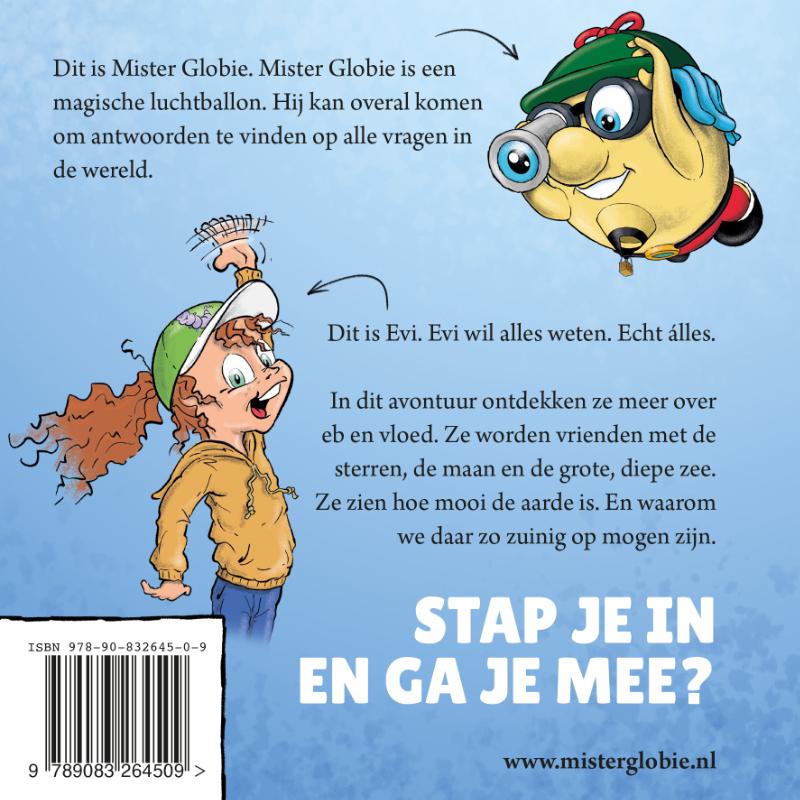 Achterkant van Mister Globie en het wonder van eb en vloed