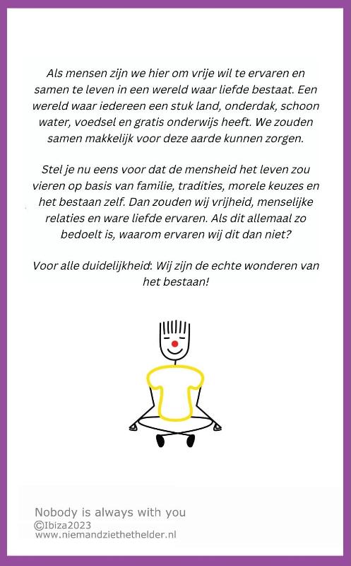 Achterkant van Niemand Ziet Het Helder