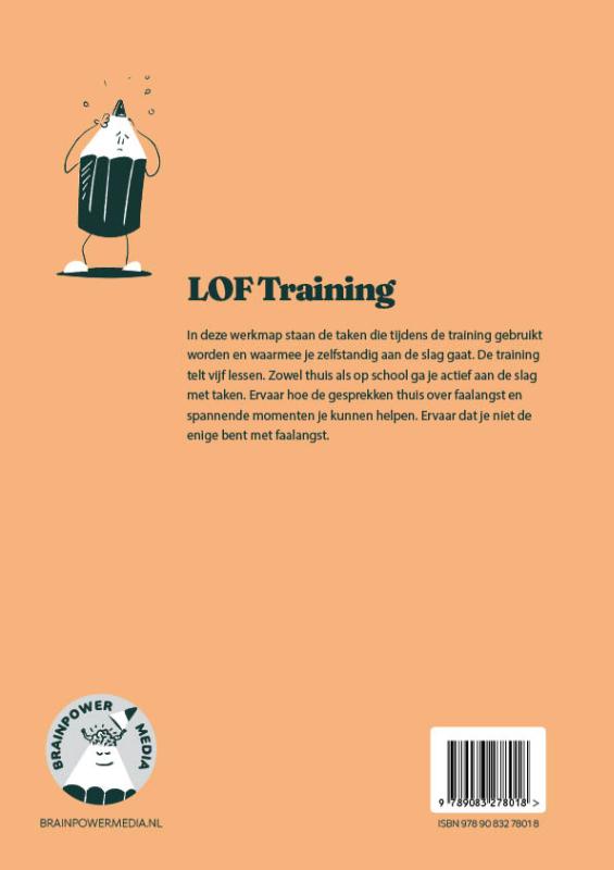 Achterkant van Faalangst Werkboek
