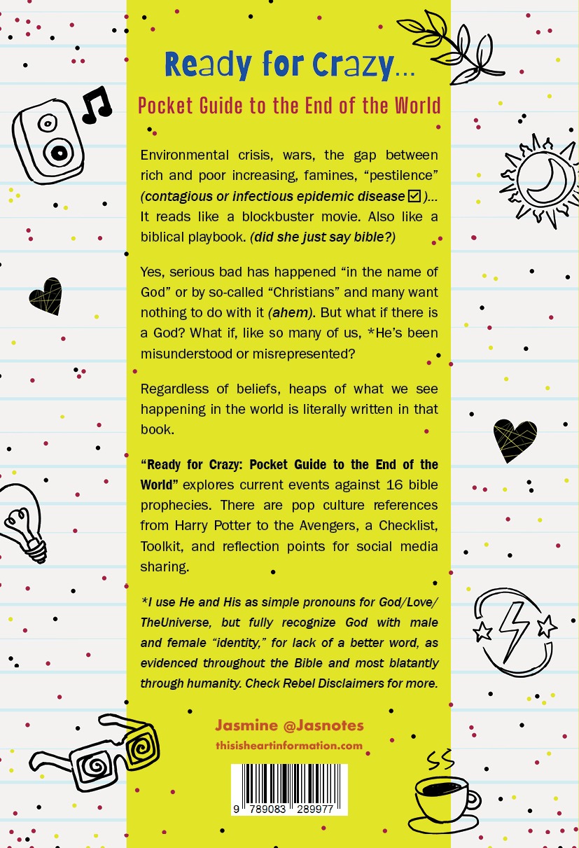 Achterkant van Ready for Crazy: Pocket Guide to the End of the World