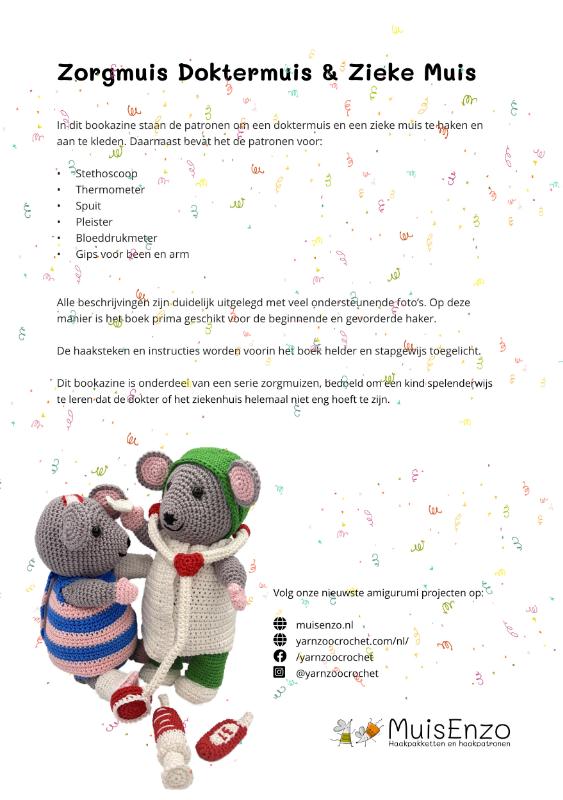 Achterkant van Bookazine Zorgmuis Dokter & Zieke muis