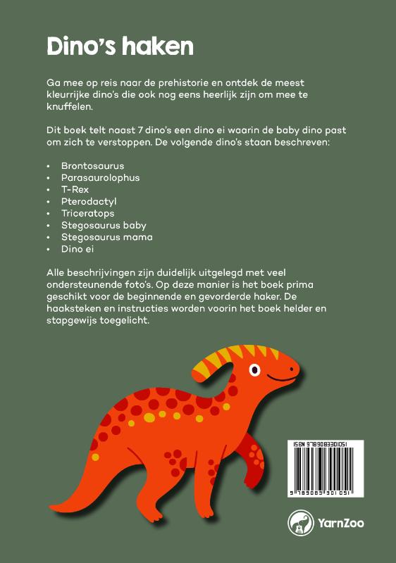 Achterkant van Dino's haken