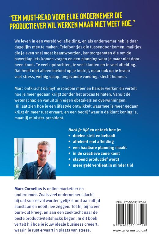 Achterkant van Hack je tijd