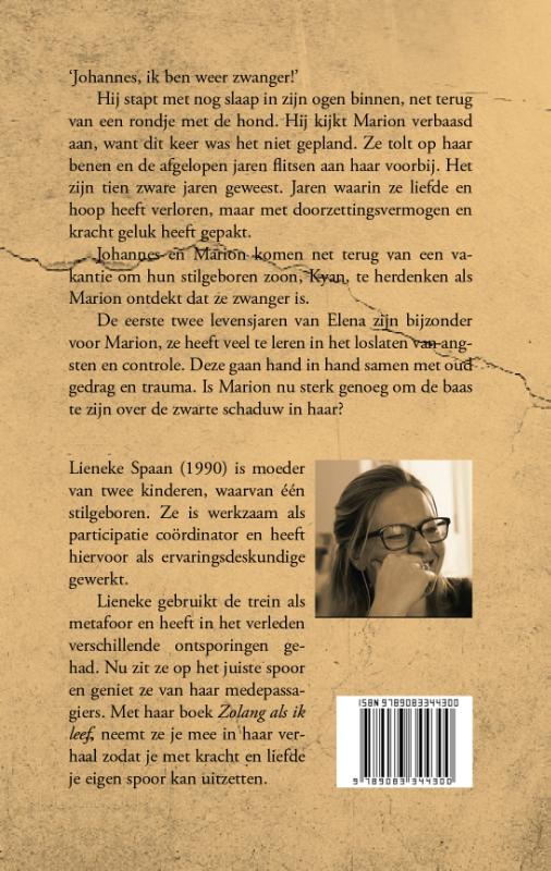 Achterkant van Zo lang als ik leef