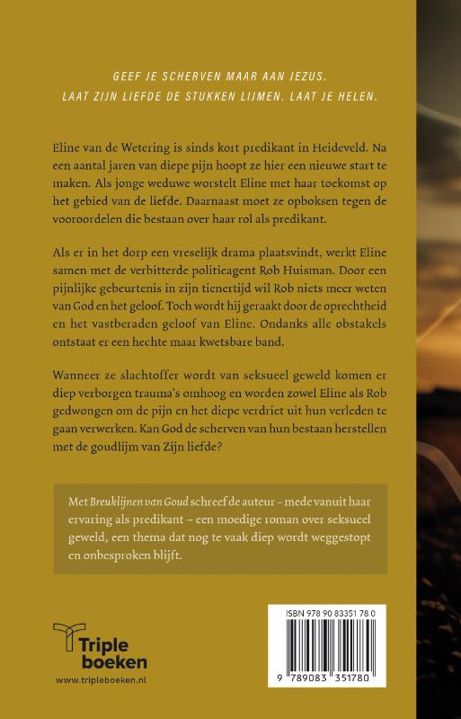 Achterkant van Breuklijnen van goud