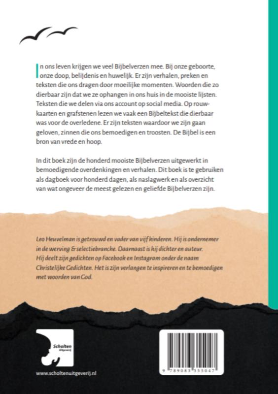 Achterkant van De 100 mooiste Bijbelverzen