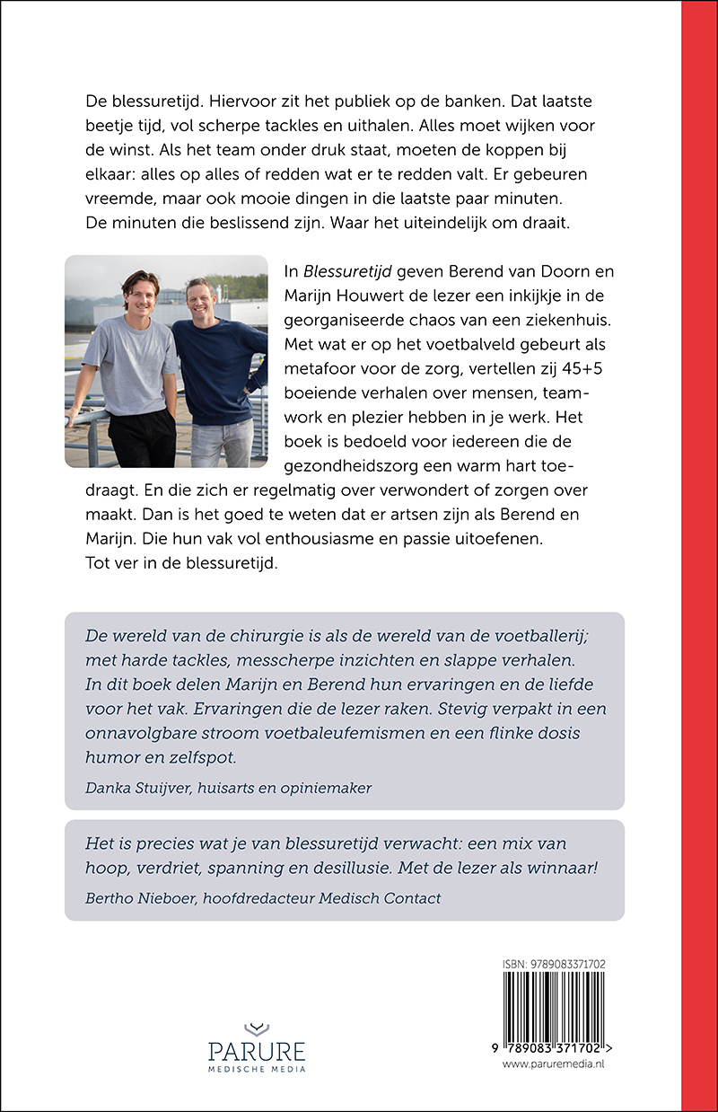 Achterkant van Blessuretijd