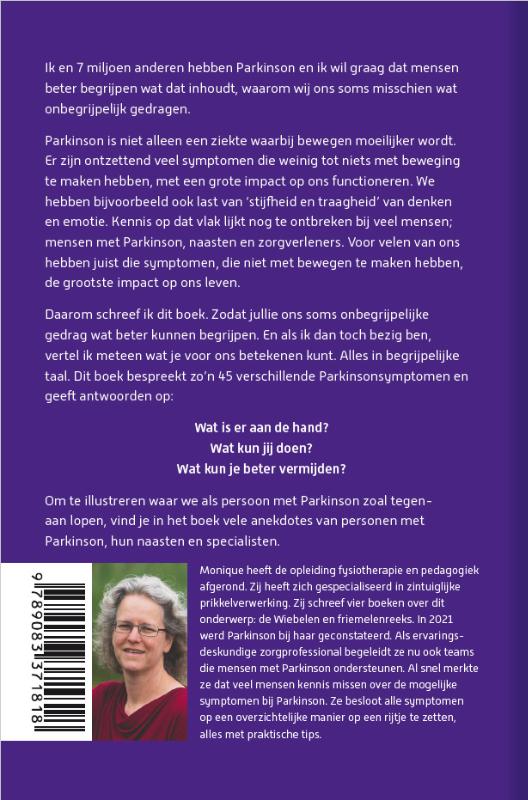 Achterkant van Handboek Parkinson Symptomen