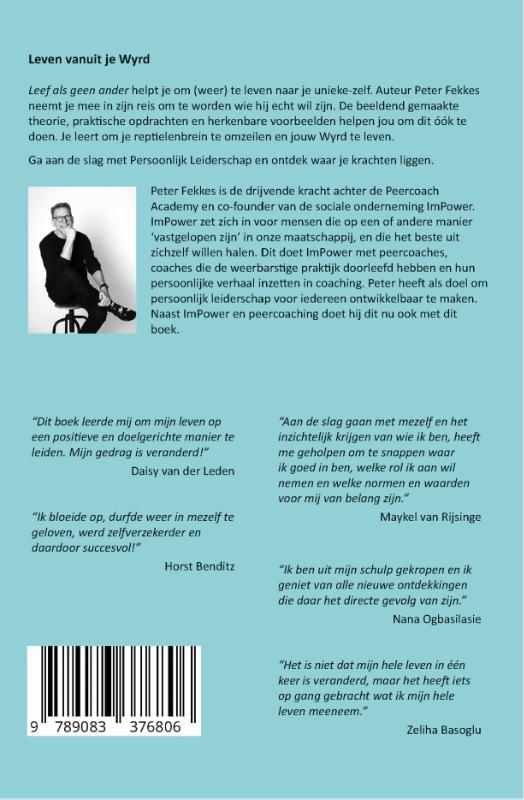 Achterkant van Leef als geen ander