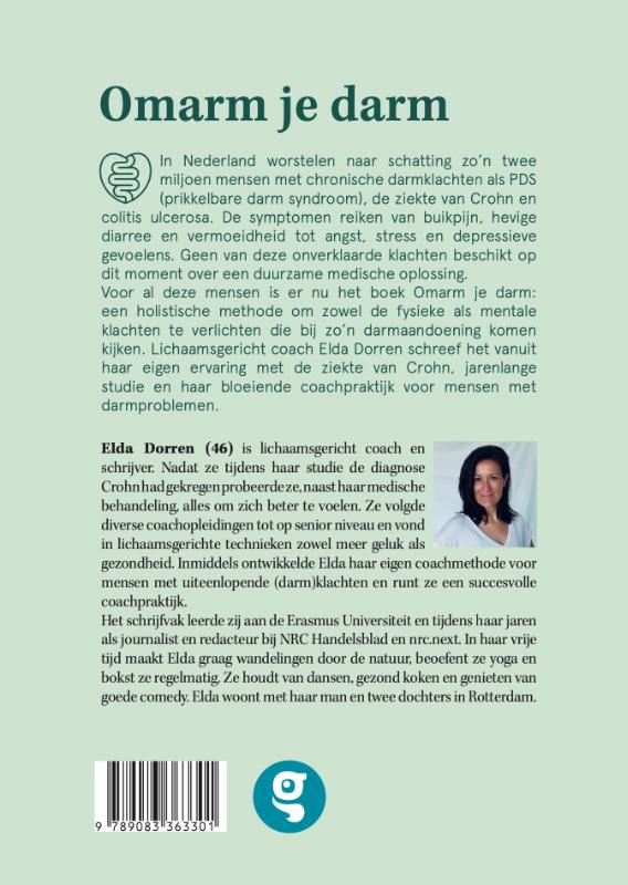 Achterkant van Omarm je darm handboek