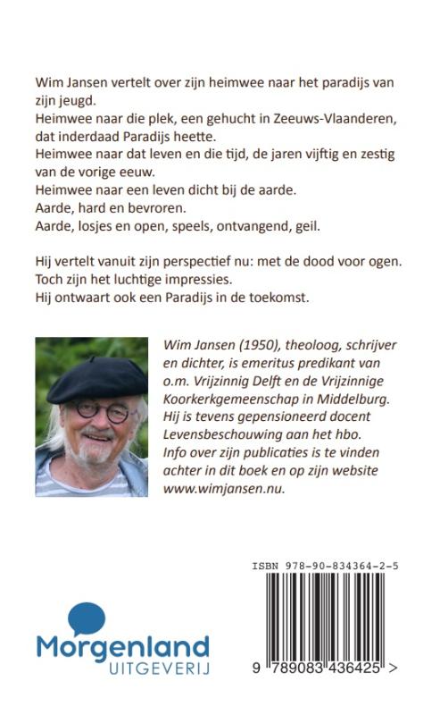 Achterkant van Nieuwe erpels smaakten naar God