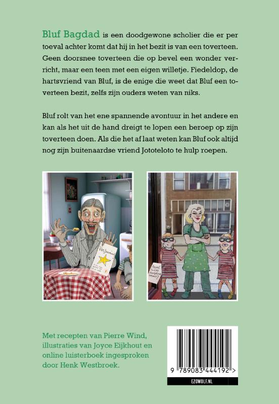 Achterkant van De Toverteen van Bluf Bagdad